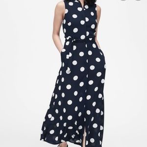 Banana Republic Belted Polka Dot Dress